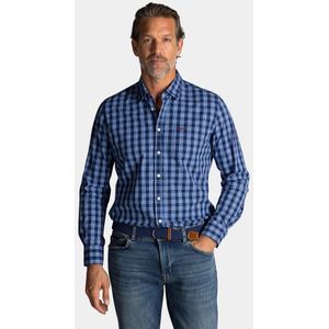 NZA - Blauw katoenen overhemd