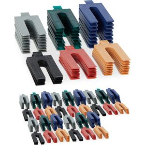 Afstandsplaten - 6 Dikte Variaties - Set van 288 Stuks - PP-Kunststof