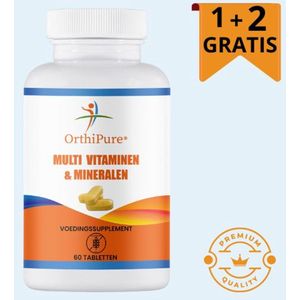 OrthiPure Daily Boast – Multivitaminen en Mineralen – tabletten – Met Vitamine D3 - 1+2 Gratis
