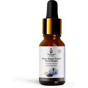 BioNutra Sciences-Nano Black (Cumin) seed drops-vegan dietary/ food supplement, micronutrients, immunity boost, anti-inflammatory, anti-fungal, antibacterial