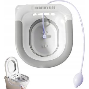 Toilet Bidet - Wasbak voor billen - Met groot afvoergat - Ergonomisch ontwerp - 39*35*12,5 cm - Geschikt voor zwangere vrouwen, aambeienpatiënten, postpartumzorg