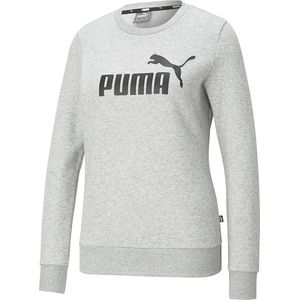 Puma Vrouwen ESS Logo Crew Lichtgrijs Heather - S