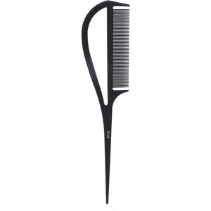 Allecto Plus - Professionele Kapper Kam voor Kapsalon en Thuisgebruik (Zwart) - Styling Kam met Rat Tail - Haarverzorgingstool