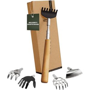 Rugkrabber - Uitschuifbare Verstelbare Rugkrabber van Bamboo - Bamboo Rugmassage en Anti-Jeuk Tool - Perfect Voor Douche en Relaxatie