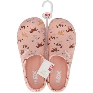 XQ - Tuinklomp - Roze - Paarden Print