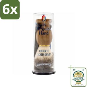 Vergulde Hand Originele Scheerkwast - Voordeelverpakking - 6 stuks - Scheerbeurt - Scheerapparaat