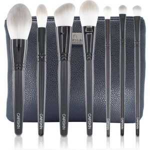 CAIRSKIN Professional Brush Set - 7 Pro Gloss Natural Set Brushes Face & Eyes - Soft Professional Makeup Brushes - Vegan Makeup Applicators - Shaping Setting and Blending Set with Beauty Bag