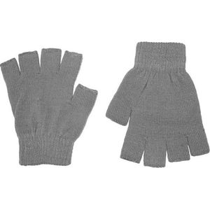 Knaak Grijze Vingerloze Handschoenen - Maat One Size Fits All