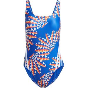 adidas Sportswear FARM Rio 3-Stripes CLX Swimsuit - Dames - Blauw- 34