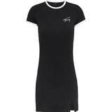 Tommy Jeans Signature Bodycon Jurk Zwart M Vrouw