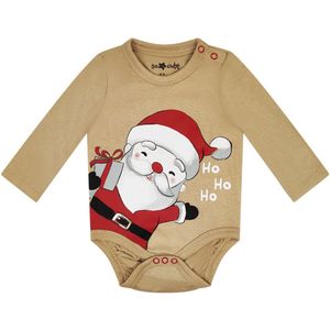 Kerst Romper Happy Santa - Maat 56 - 100% katoen - Rompertjes baby kleding babykleding jongens meisjes