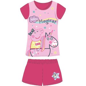 Peppa Big pyjama - roze - Peppa Pig shortama - maat 116 - 100% katoen