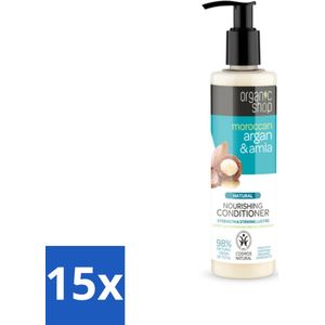 Organic Shop - Conditioner Argan & Amla - Hydraterend en Verzorgend - 280 ml - Bulkverpakking - 15 stuks