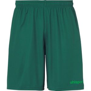 Uhlsport Center Basic Short Kinderen - Donkergroen / Fluo Groen | Maat: 152