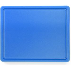 Hendi Snijplank met sapgeul - Blauw (Vis) - HACCP 32,5x26,5 cm