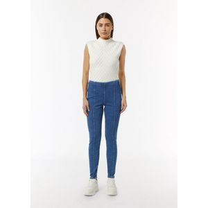 Jeans - Blauw Denim - Elastische Taille - Skinny Pasvorm - Lang