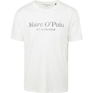 Marc O'Polo - T-Shirt Logo Wit - Heren - Maat XL - Regular-fit