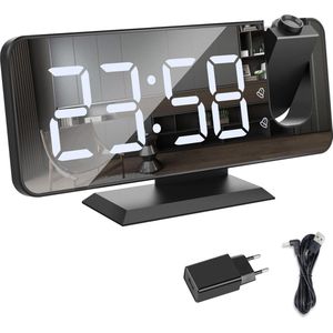 Solacis Wekkerradio Met Projectie - Wekkerradio - Digitale wekker - Wekkerradio kinderen - Wekker met projectie op plafond - Must have!