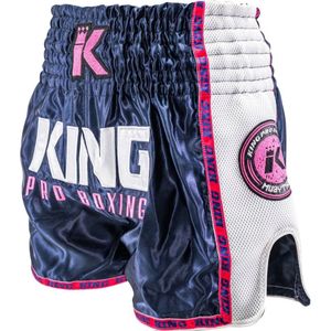 King Muay Thai Kickboksbroekje KPB NEON 1 Blauw Roze