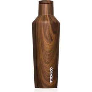 Corkcicle Canteen 475ml 16oz - Walnut Roestvrijstaal Thermosfles 3wandig