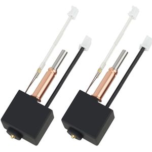 3D printer reserveonderdelen - 3D Printer Nozzles - 2-delige All-Metaal Hotend, 0,4mm Messing Nozzle en Silicone Hoes, Geschikt voor diverse 3D Printer modellen