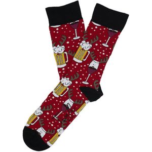 Tintl socks unisex sokken | X-mas - Beer deer (maat 41-46)