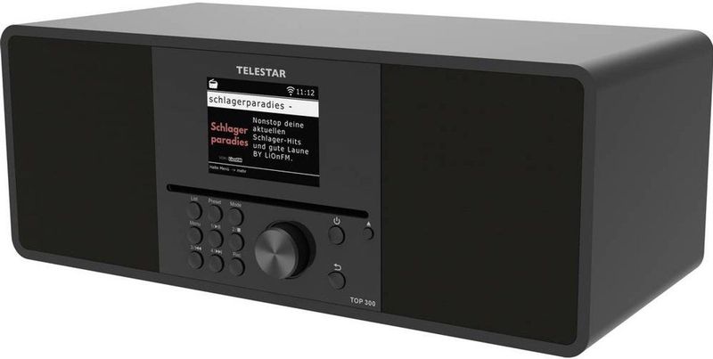 Telestar - TOP 300 - Internetradio - Zwart - Met CD-speler - DAB+ en Bluetooth