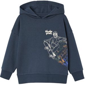 Vertbaudet - Sweater met Capuchon - Geplaatste Skateprint - Jongens
