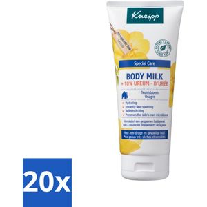 20 x Kneipp - Body milk - Special Care - Met 10 % ureum - Voor zeer droge & gevoelige huid - 200 ml - Jeukverlichting - Kalmerende Werking - Huidbarrière - Atopische Huid