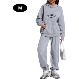 Bovista Joggingpak Dames - Huispak - Volwassenen - Trainingspak - Comfortabel - Jogging Pak - Joggingsbroek - Grijs - S