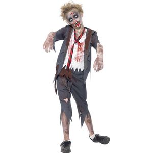 Verkleedkostuum Zombie scholier voor jongens Halloween outfit - Kinderkostuums - 122/134
