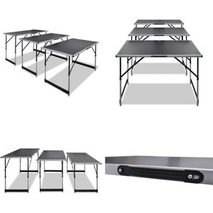 vidaXL - Behangtafel - Inklapbaar en in Hoogte Verstelbaar - 3 Stuks - Behangtafels