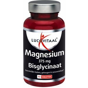 2x Lucovitaal Magnesium 375mg Bisglycinaat 90 tabletten