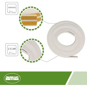 Tochtstrip - isolerende tochtstopper - deurstrip