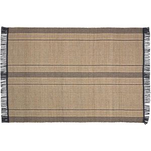 Kave Home - Vloerkleed Brunilda zwart en bruin 160 x 230 cm