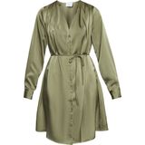 SISTERS POINT Esava-dr - Dames Jurk - Khaki - Maat XS