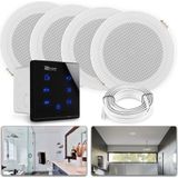 Power Dynamics - A100 - Badkamerspeaker Set - Zwart - Bluetooth - 160W