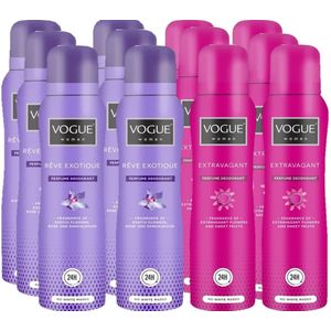Vogue Parfum Deodorant - Grootverpakking - Reve exotique / Extravagant