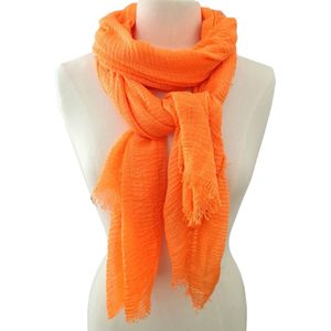 Mooie dunne dames sjaal Oranje- Langwerpige sjaal- Youhomy accessoires Shawl- Omslagdoek- WK/EK voetbal| Koningsdag