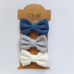 Haarstrikken - 3 stuks - Blauw, Lichtblauw, Wit