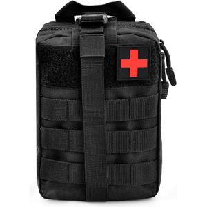 Lege EHBO-tas voor Noodhulp en Survival Gear - Draagbare Medische Kit met Molle-systeem, Geschikt voor Reizen en Outdoor Activiteiten