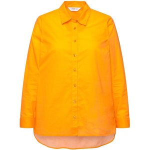 Angel of Style Angel of Style - Dames - Blouse oversized statementprint op de achterkant - Oranje - Maat 42