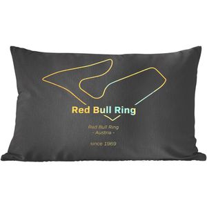 Sierkussens - Kussentjes Woonkamer - 50x30 cm - Red Bull Ring - Formule 1 - Circuit - Cadeau voor man