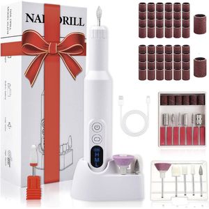 Elektrische Nagelvijl - 20000 RPM Elektrische Nagelvijl - Met Dubbele Oplaad poorten - 71PCS - 3-Snelheden - Oplaadbaar
