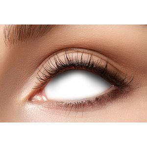 Blind - White Sclera - Kleurlenzen - 22 mm - Horror Witte