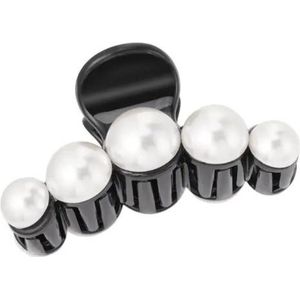 Haarklem - Grote parels - Zwart