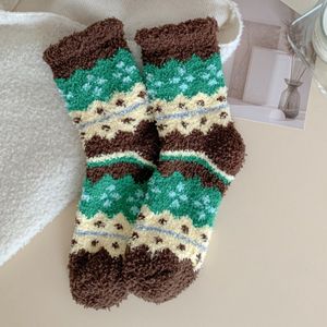 Herfst/Wintersokken - Sokken van koraalfleece - Vloersokken - Dikke, warme wintersokken - Comfortabel - Sokken voor thuis - Sokken - Herfst/Winter benodigdheden - Casual sokken - Voeg toe aan de herfst/wintersfeer