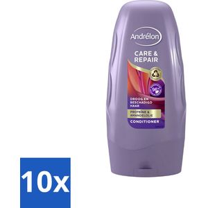 Andrélon - Care & Repair - Conditioner - Voor Beschadigd Haar - 250 ml - Bulkverpakking - 10 stuks
