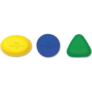 Faber Castell FC gum ovaal/gom driehoek op - blister