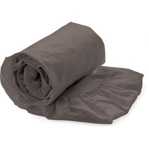 Refined Basic Twill hoeslaken - Taupe - 1-persoons (80x200 cm)